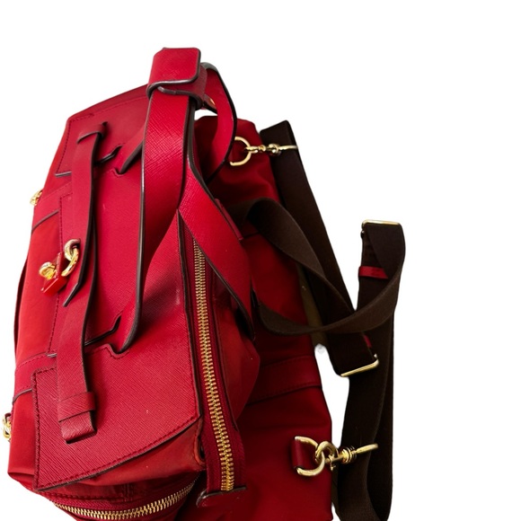 Henri Bendel Jet Setter Convertible Backpack in Red - Picture 6 of 13